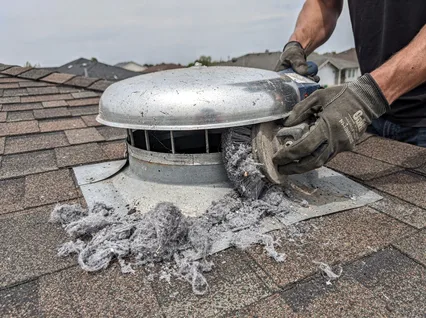 Cleaning Dryer Vent On Roof in East San Gabriel