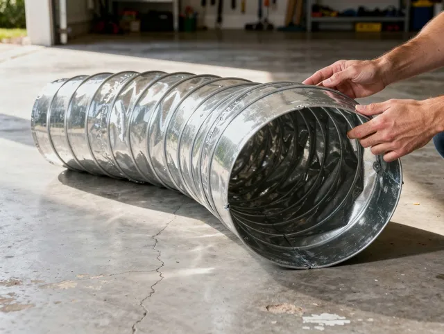 East San Gabriel Dryer Vent Cleaning specialist using advanced equipment for thorough duct cleaning in East San Gabriel