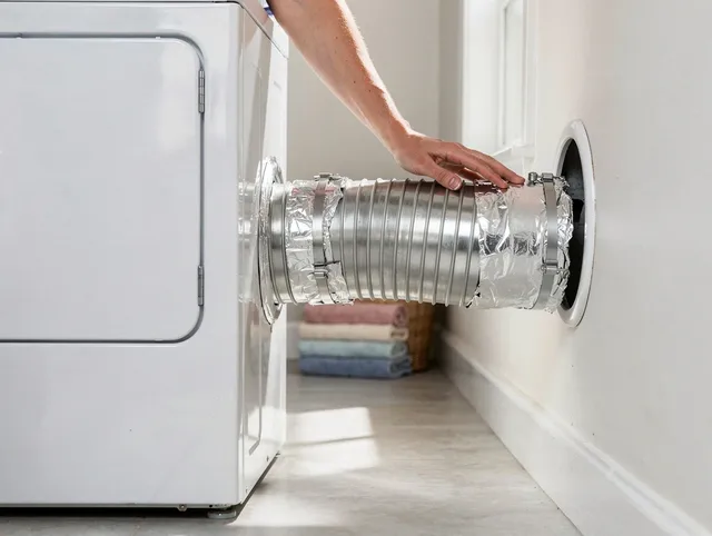 Professional dryer vent hose installation by East San Gabriel Dryer Vent Cleaning in East San Gabriel